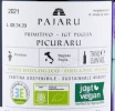 Контрэтикетка Вино Пайару Примитиво Пикурару Пулия 0.75л