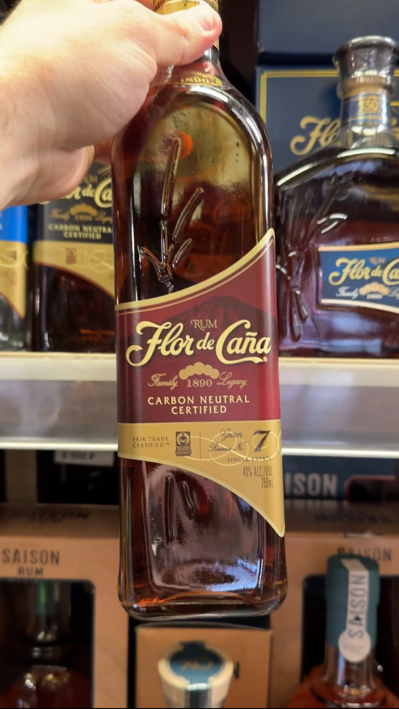 Flor de Cana 7 aged Ром Флор де Канья Гран Резерва 7 лет 0.75л