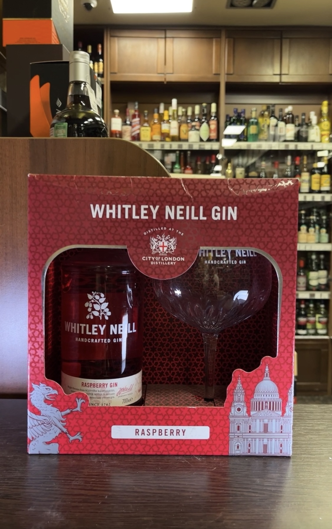 Whitley Neill Raspberry Джин Уитли Нейл Распберри + бокал 0.7л