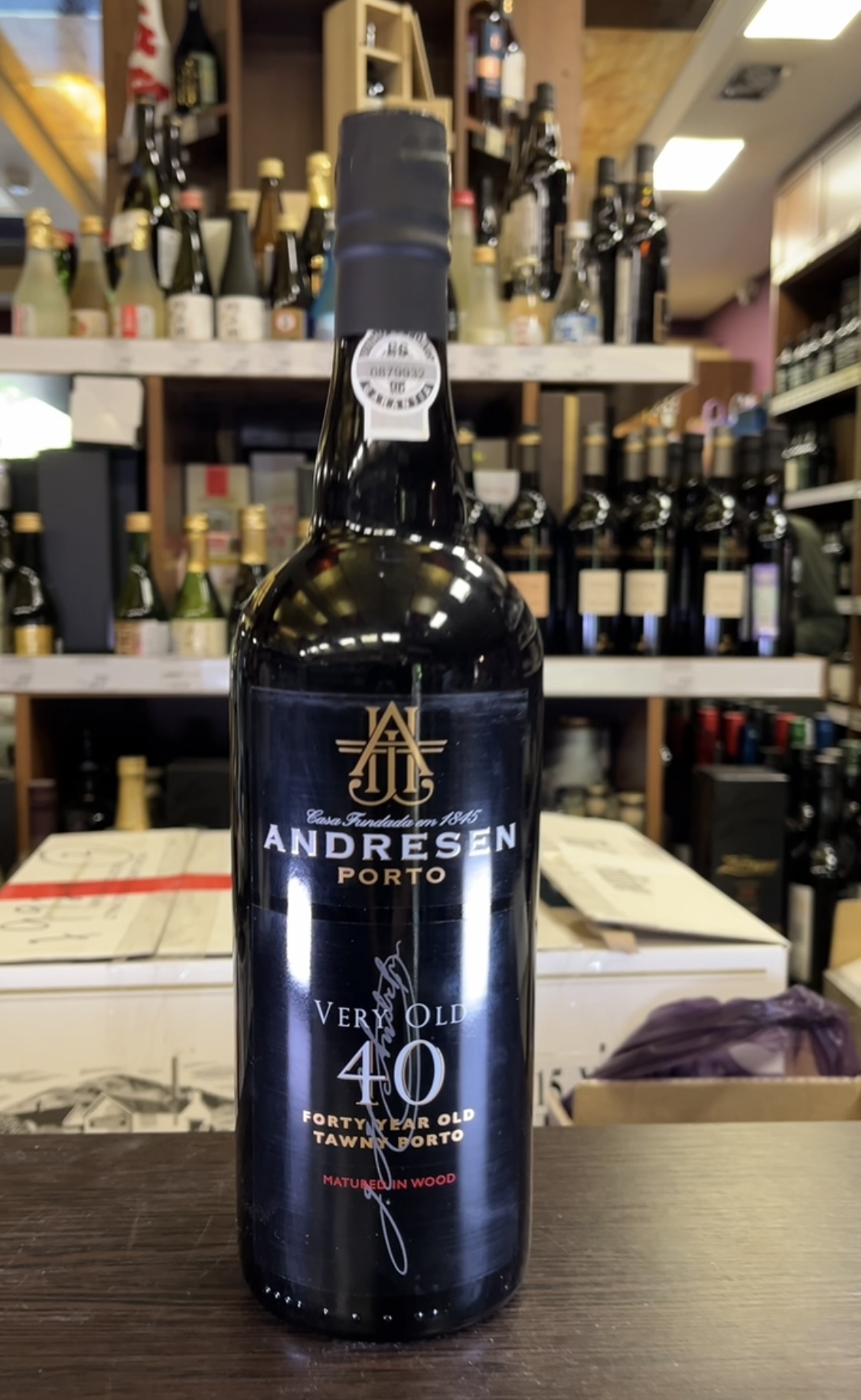 Andresen Very Old 40 years Porto Портвейн Андресен Вери Олд 40 лет 0.75л в тубе