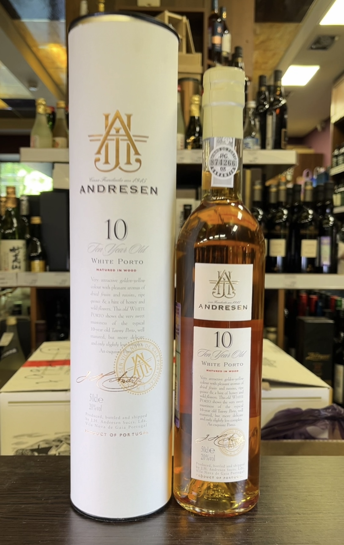 Andresen White Porto 10 years Портвейн Андресен Уайт Порто 10 лет 